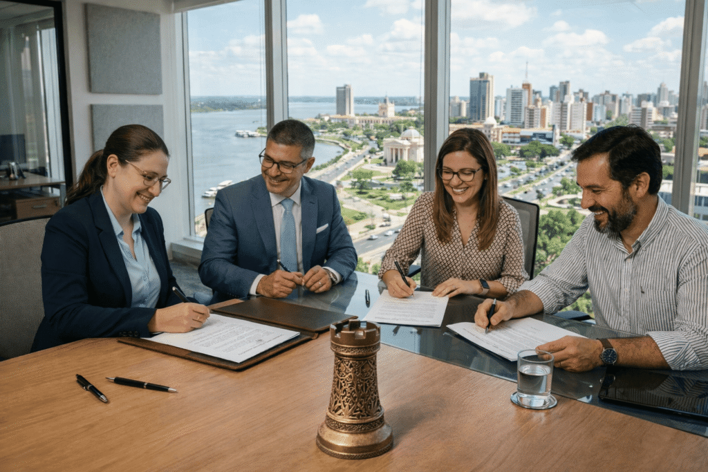 reunión profesional en alto edificio (2)